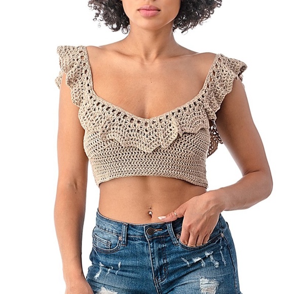 Fashion top,Summer Perfect Crochet Top, 🤩 - Picture 1 of 9